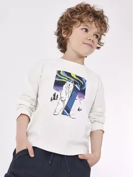 Блуза стандартного кроя Mayoral, экрю