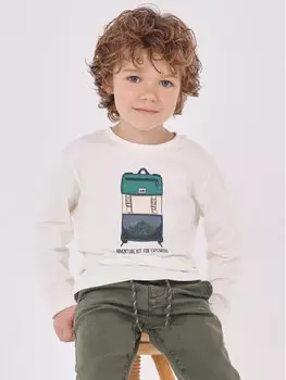 Блуза стандартного кроя Mayoral, экрю