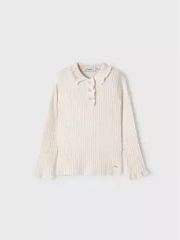 Блуза стандартного кроя Mayoral, экрю