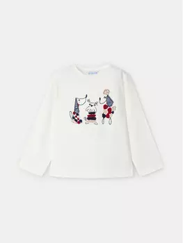 Блуза стандартного кроя Mayoral, экрю