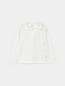 Блуза стандартного кроя Mayoral, экрю