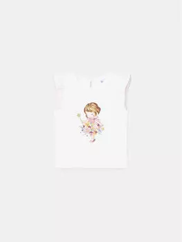 Блуза стандартного кроя Mayoral, белый