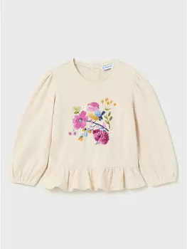 Блуза стандартного кроя Mayoral, бежевый