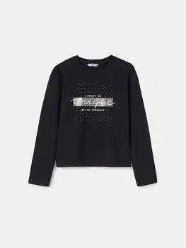 Блуза стандартного кроя Mayoral, черный