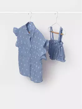 Блуза стандартного кроя Mayoral, фиолетовый