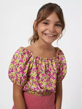 Блуза стандартного кроя Mayoral, мультиколор