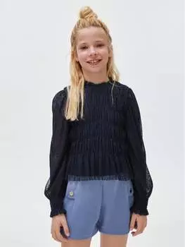 Блуза стандартного кроя Mayoral, синий