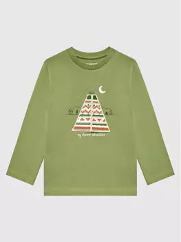 Блуза стандартного кроя Mayoral, зеленый