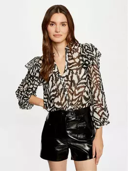 Блуза стандартного кроя Morgan, черный