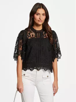 Блуза стандартного кроя Morgan, черный