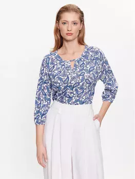 Блуза стандартного кроя Olsen, синий