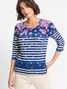 Блуза стандартного кроя Olsen, синий