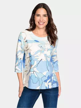 Блуза стандартного кроя Olsen, синий