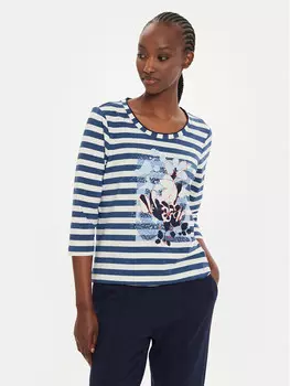 Блуза стандартного кроя Olsen, синий