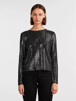 Блуза стандартного кроя Pieces, черный