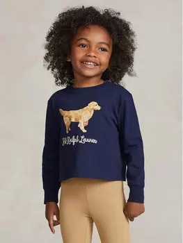 Блуза стандартного кроя Polo Ralph Lauren, синий