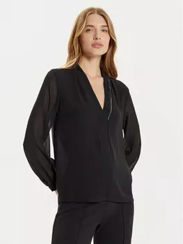 Блуза стандартного кроя Rinascimento, черный