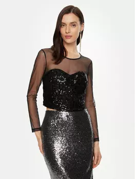 Блуза стандартного кроя Rinascimento, черный