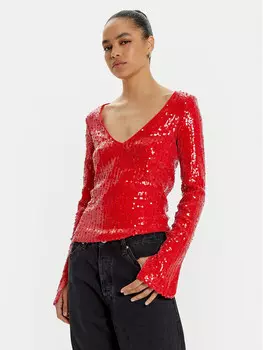 Блуза стандартного кроя Rotate, красный