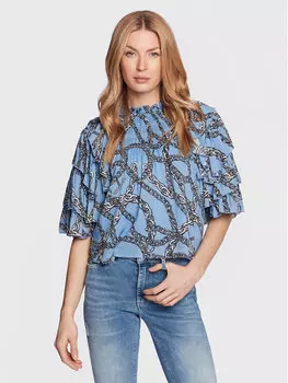 Блуза стандартного кроя Silvian Heach, синий