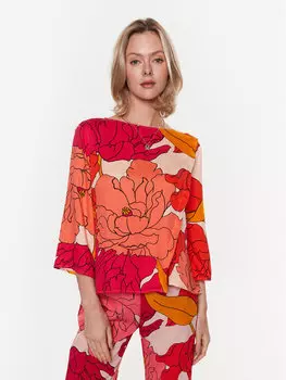 Блуза стандартного кроя Sisley, красный