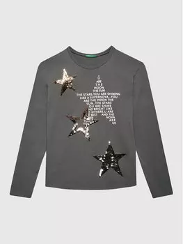 Блуза стандартного кроя United Colors Of Benetton, серый