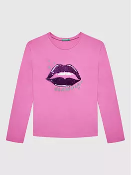Блуза стандартного кроя United Colors Of Benetton, розовый