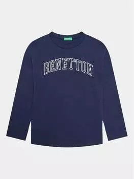 Блуза стандартного кроя United Colors Of Benetton, синий