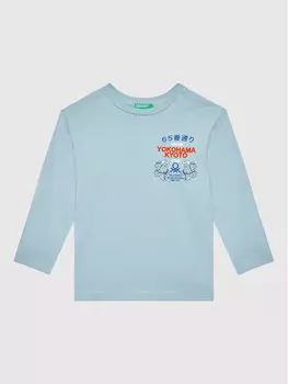 Блуза стандартного кроя United Colors Of Benetton, синий