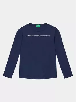 Блуза стандартного кроя United Colors Of Benetton, синий