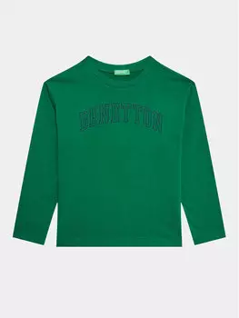 Блуза стандартного кроя United Colors Of Benetton, зеленый