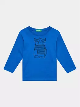 Блуза стандартного кроя United Colors Of Benetton, синий