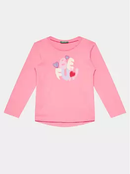 Блуза стандартного кроя United Colors Of Benetton, розовый
