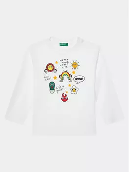 Блуза стандартного кроя United Colors Of Benetton, белый