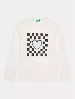 Блуза стандартного кроя United Colors Of Benetton, белый