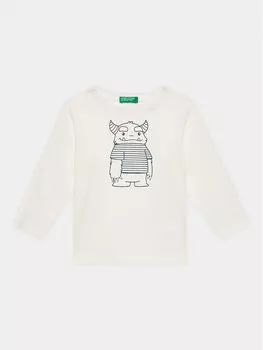 Блуза стандартного кроя United Colors Of Benetton, белый