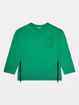 Блуза стандартного кроя United Colors Of Benetton, зеленый