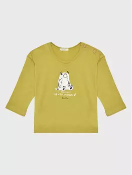 Блуза стандартного кроя United Colors Of Benetton, зеленый