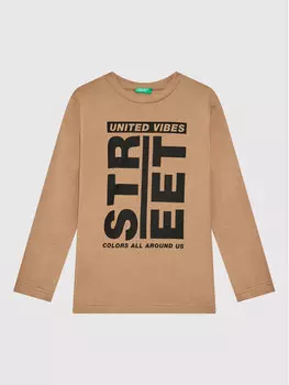 Блуза стандартного кроя United Colors Of Benetton, коричневый