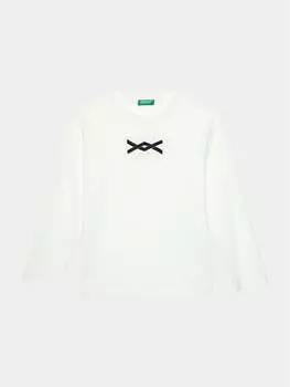 Блуза стандартного кроя United Colors Of Benetton, белый