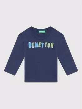 Блуза стандартного кроя United Colors Of Benetton, синий