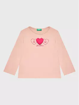 Блуза стандартного кроя United Colors Of Benetton, розовый