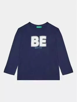 Блуза стандартного кроя United Colors Of Benetton, синий