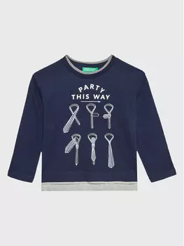 Блуза стандартного кроя United Colors Of Benetton, синий