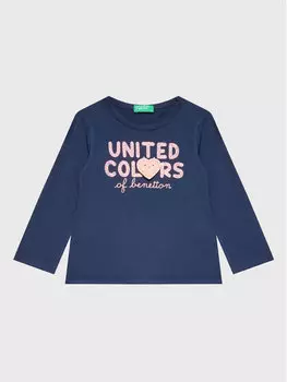 Блуза стандартного кроя United Colors Of Benetton, синий