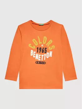 Блуза стандартного кроя United Colors Of Benetton, оранжевый