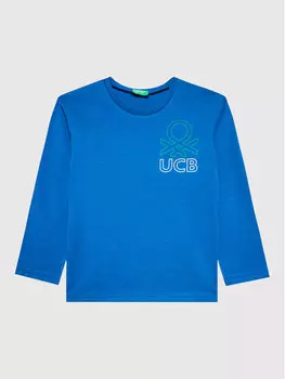 Блуза стандартного кроя United Colors Of Benetton, синий