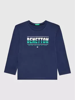Блуза стандартного кроя United Colors Of Benetton, синий