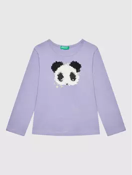 Блуза стандартного кроя United Colors Of Benetton, фиолетовый