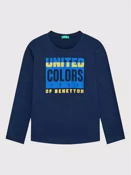Блуза стандартного кроя United Colors Of Benetton, синий